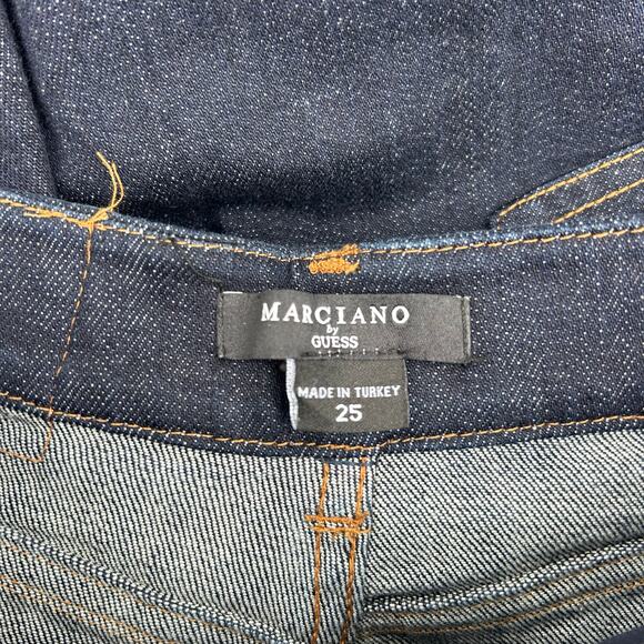 New Marciano By Guess Kylie Relaxed Denim Wide Leg Pants Dark Jeans 25 x 34 - Picture 7 of 15